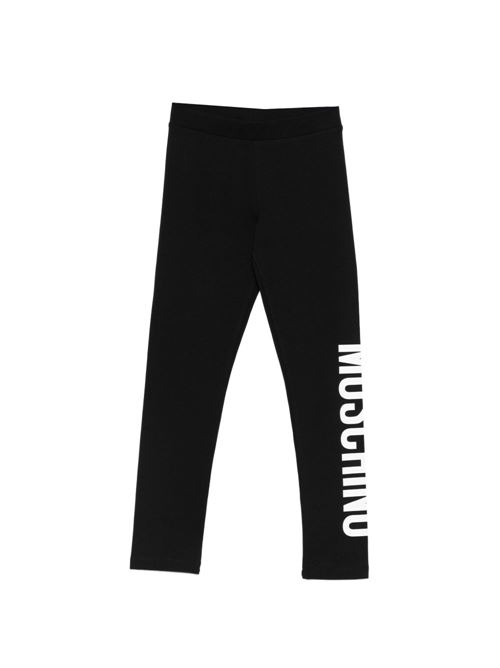 Leggings bambina Moschino basic neri MOSCHINO KID-TEEN | HDP075LBA0060100